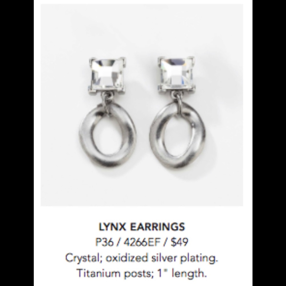 LAST PAIR! Brand new, retired Lynx Earrings.
